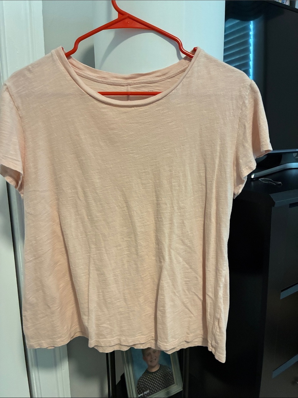 LC Lauren Conrad Pale Pink Short Sleeve Crew Tee